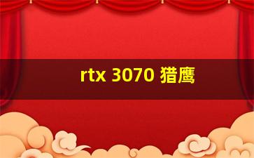 rtx 3070 猎鹰